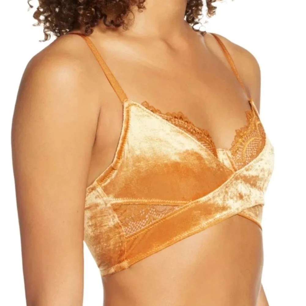 🎉HP🎉 Free People Aurora Longline Underwire Bra Copper Ginger Combo Large NWT - Picture 2 of 12